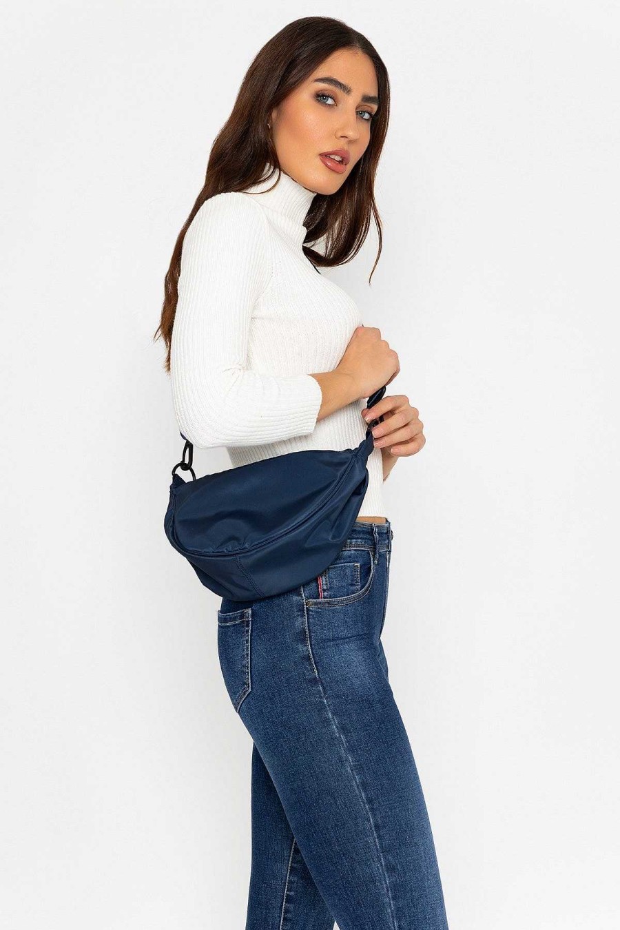 Accessories | SOUL Accessories Crescent Shape Crossbody In Navy