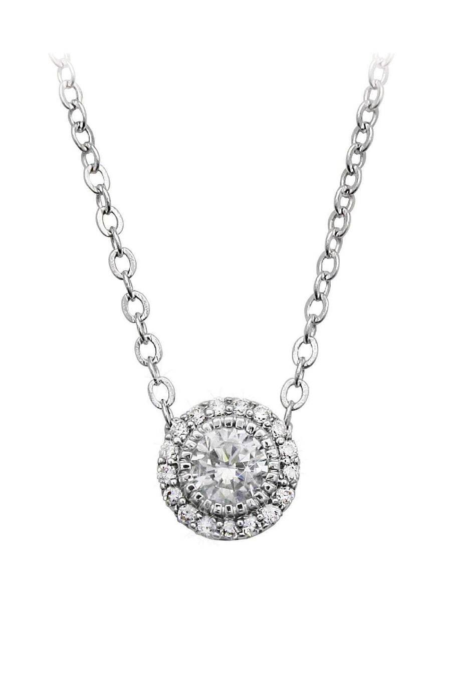 Boxed Gifts | Tipperary Crystal Jewellery Silver Stud With Pave Surround Pendant