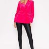 Blazers | Rowen Avenue Velvet Blazer In Fuchsia