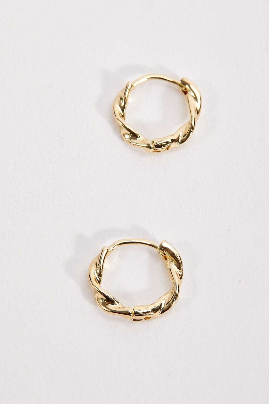 April Edit | Soul Jewellery Gold Tone Twist Hoop Earrings