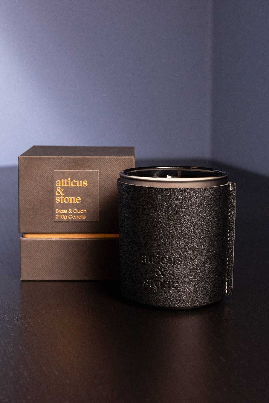 Homeware | Atticus & Stone Brass And Oudh Candle