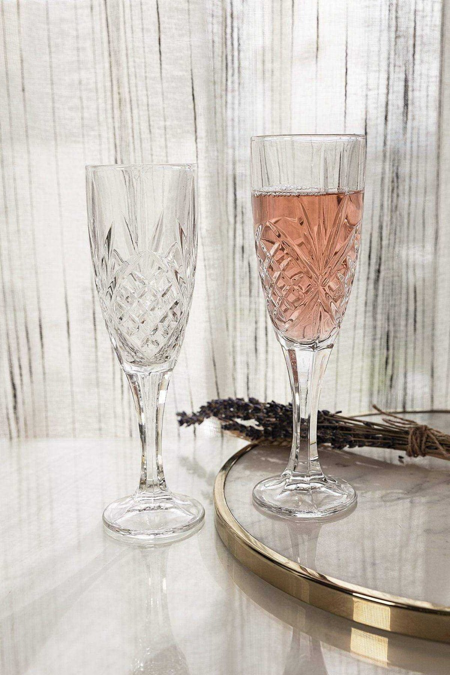 Homeware | Killarney Crystal Crystal Champagne Glass Set