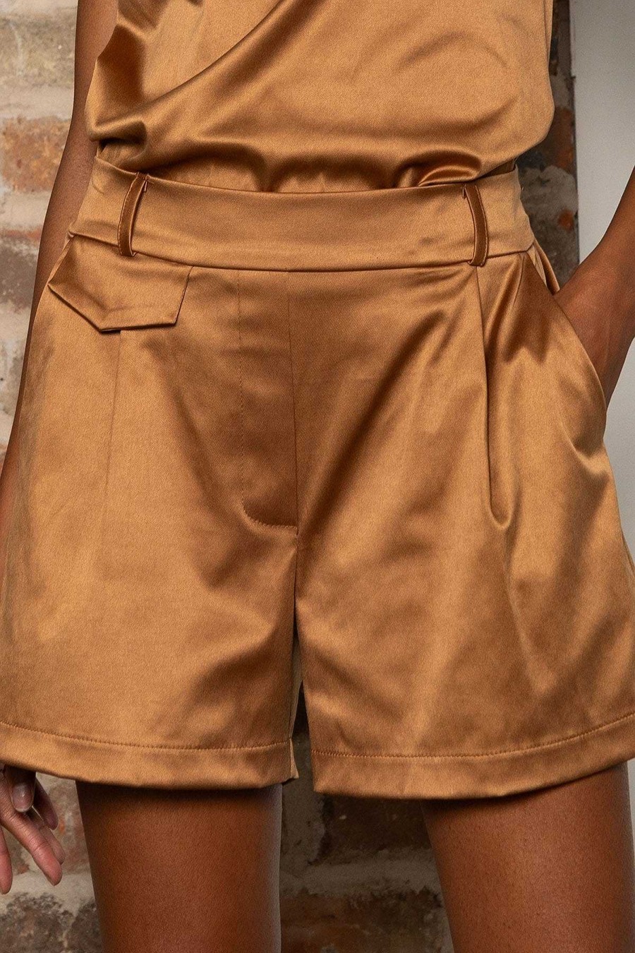 Skirts & Shorts | Pala D'oro Sport Blair Shorts In Bronze