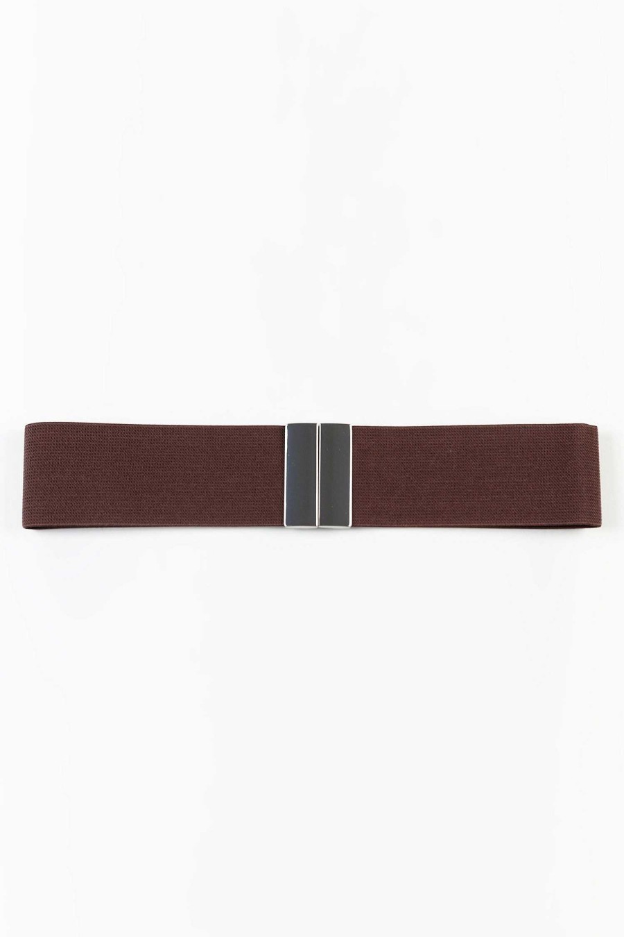 Belts | Pala D'oro Accessories Elasticated Belt In Coffee