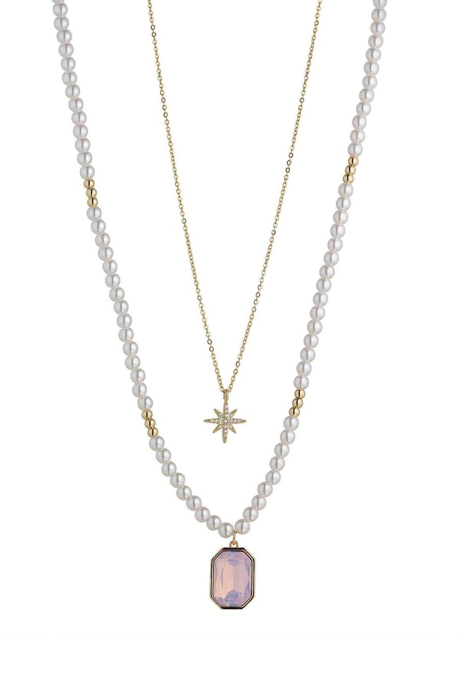 Boxed Gifts | Knight & Day Pink Opal & Pearl Necklace