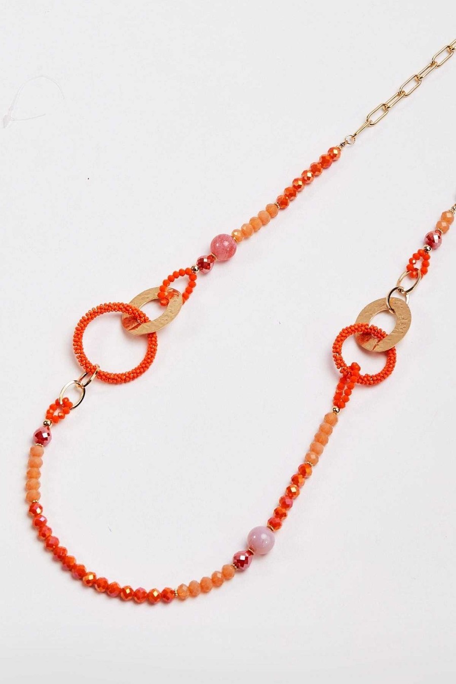 April Edit | Soul Jewellery Beaded Orange Link Necklace