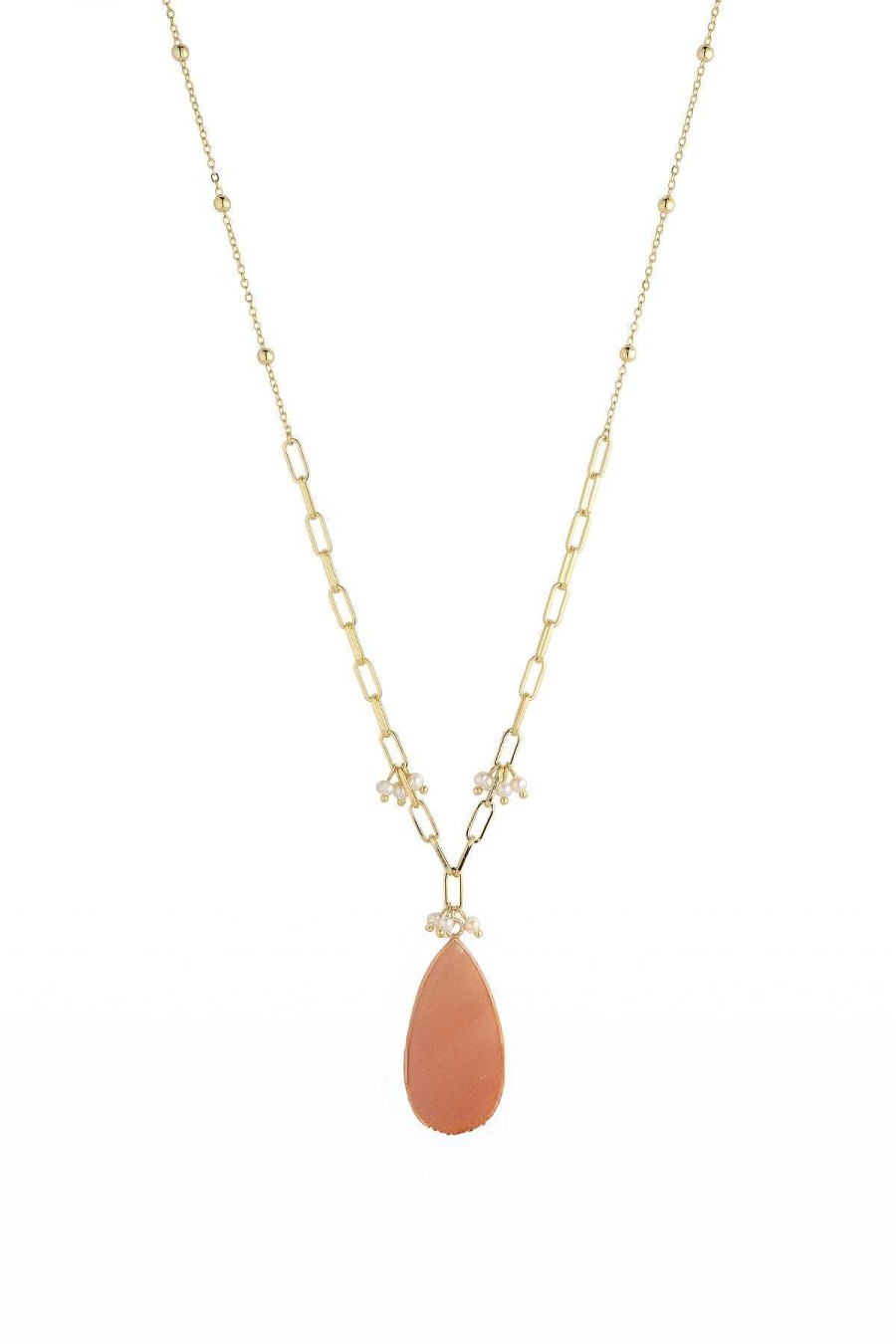 Necklaces | Knight & Day Pink Aventurine Long Necklace