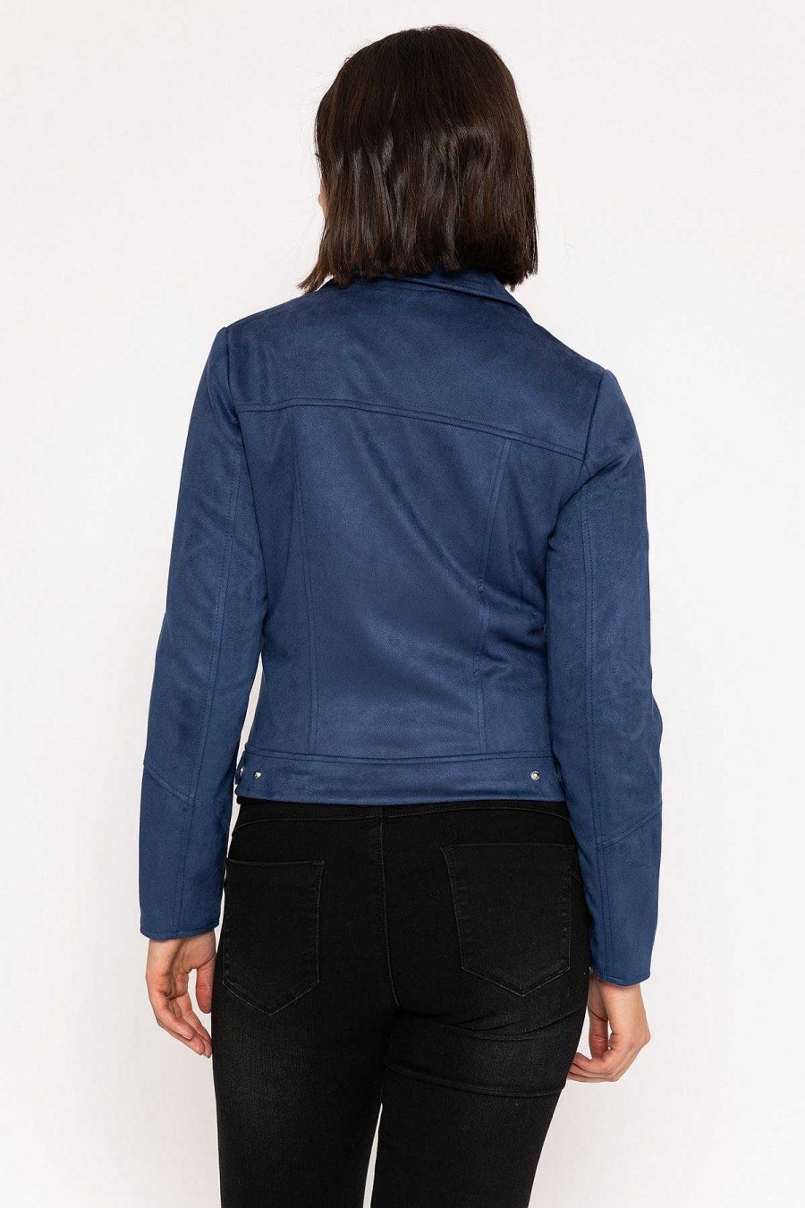 Coats & Jackets | Rowen Avenue Suede Biker Jacket In Petrol