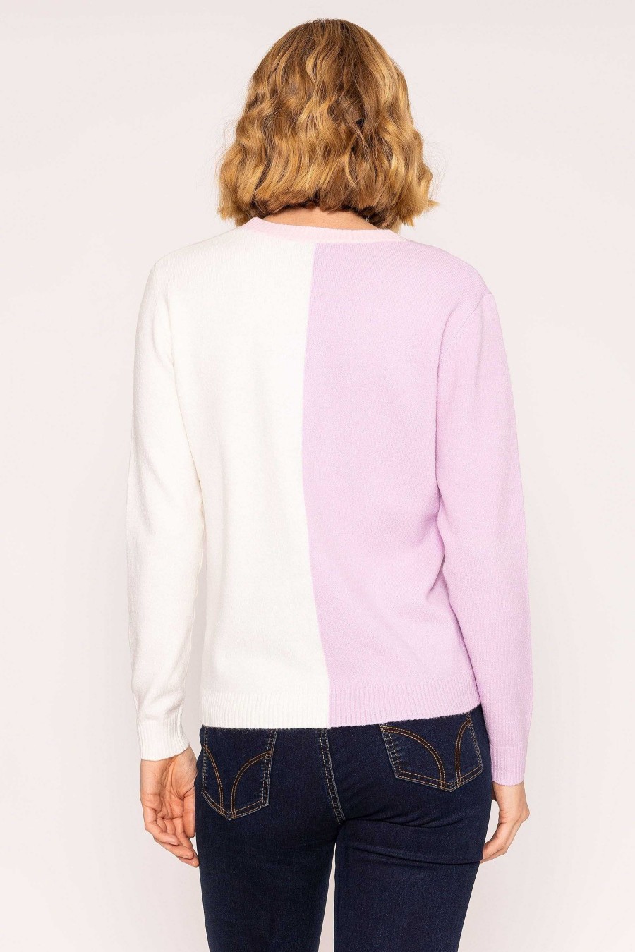 Jumpers & Cardigans | Kelly & Grace Weekend Panel Knit In Lilac