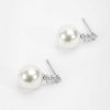 Boxed Gifts | Soul Jewellery Silver Tone Diamante Pearl Earrings