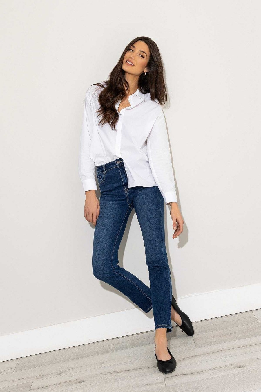 Jeans & Trousers | Kelly & Grace Weekend Straight Leg Jeans In Indigo