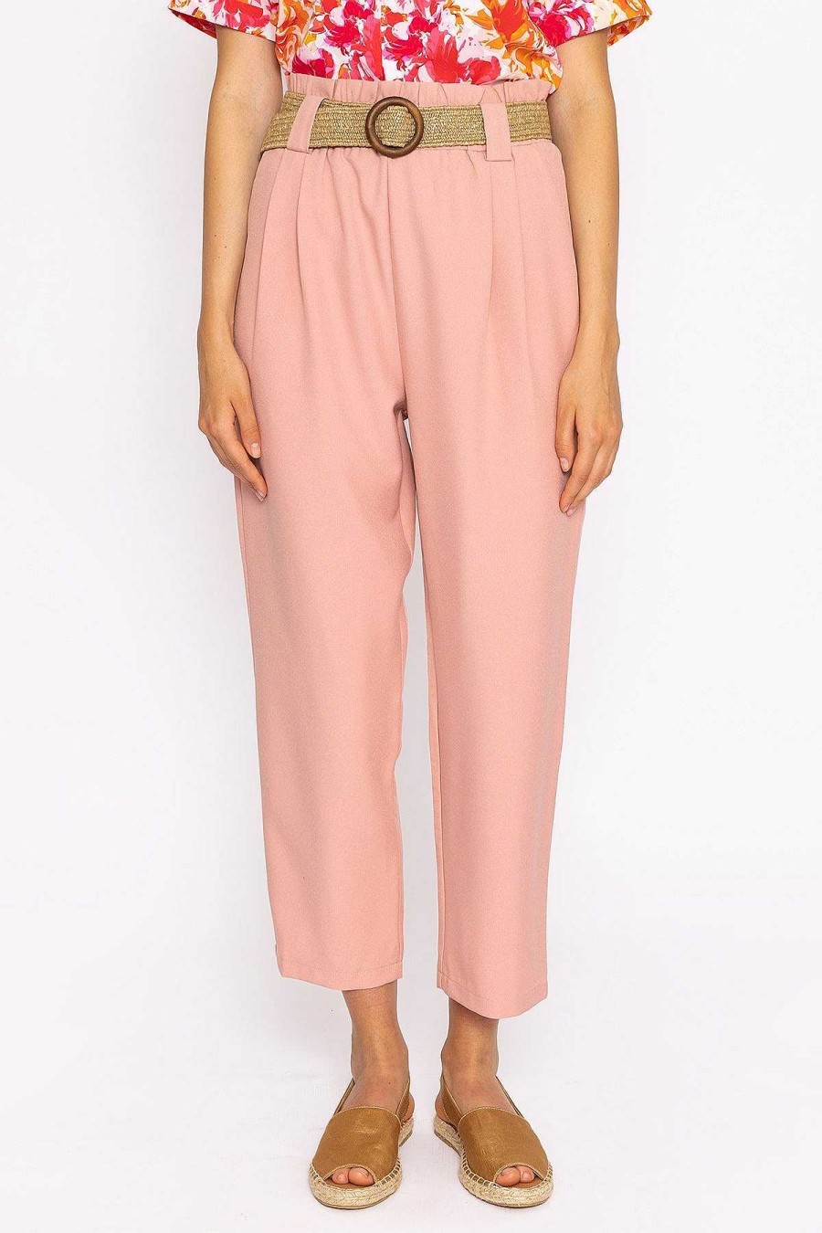 Jeans & Trousers | Rowen Avenue Belted Pants In Pink