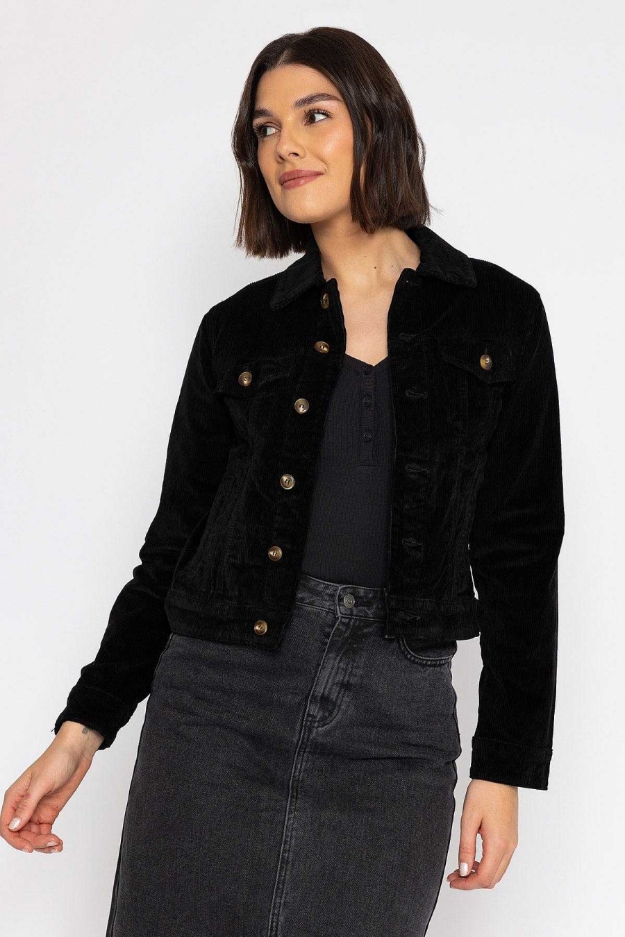 Coats & Jackets | Oraije Vaina Velvet Jacket In Black