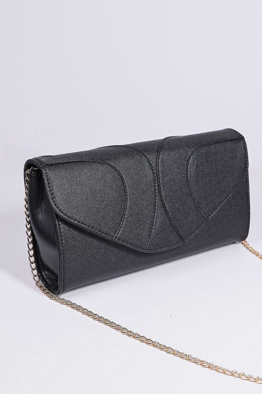 Teenager | SOUL Accessories Panel Detail Clutch In Black