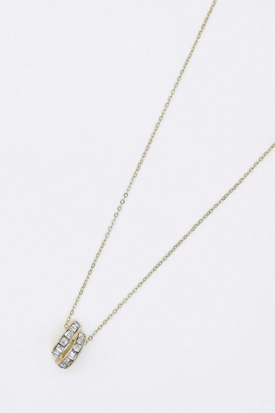 Necklaces | Joularie Double Strand Pendant Necklace In Gold