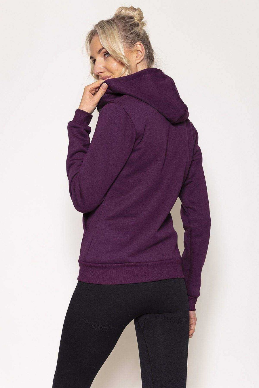 Hoodies & Sweatshirts | Fit Pink Hoodie In Mulberry