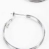 Earrings | Soul Jewellery Silver Tone Hoop Earrings