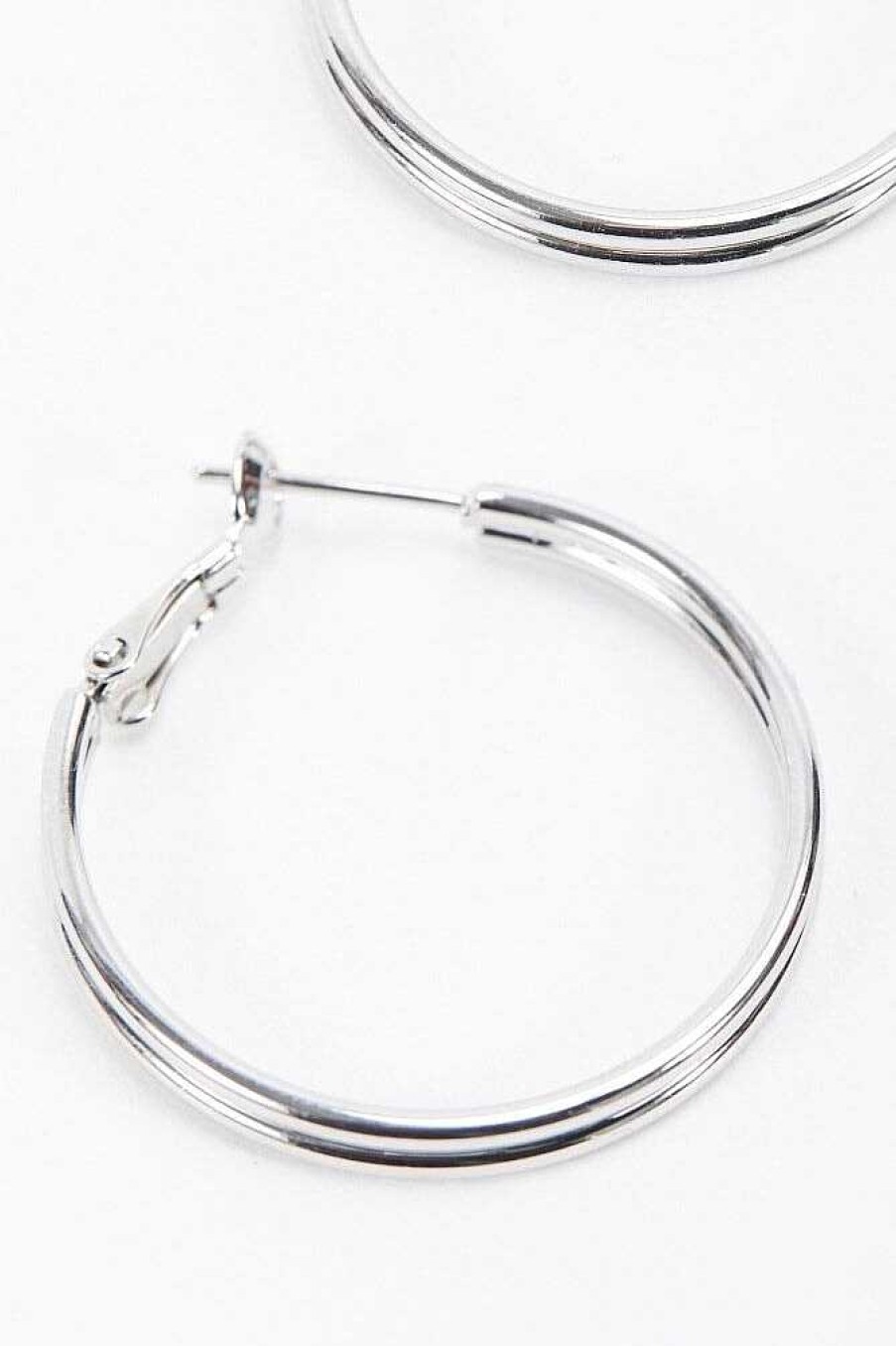 Earrings | Soul Jewellery Silver Tone Hoop Earrings