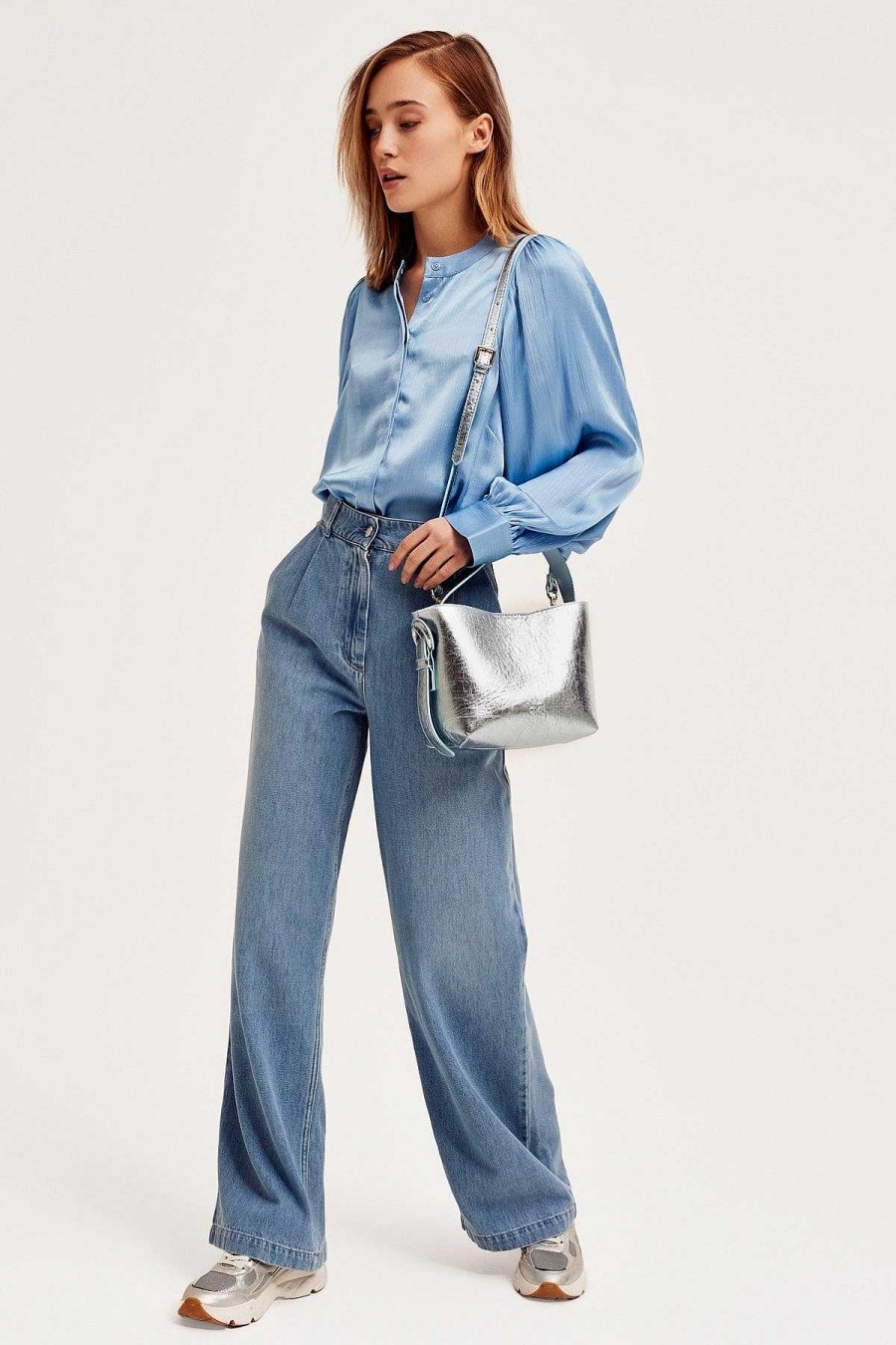 Jeans & Trousers | Cks Fashion Roda Wide Leg Denim Jeans