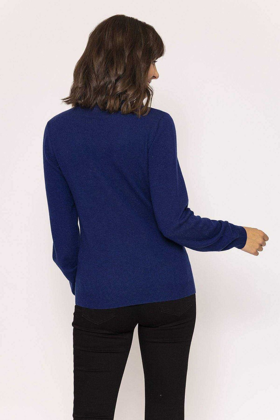 Jumpers & Cardigans | Rowen Avenue 100% Cashmere Knit In Denim