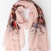 Accessories | Pala D'oro Accessories Floral Scarf In Pink