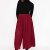 Jeans & Trousers | Rowen Avenue Pleated Wide Leg Pant In Burgundy