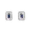 Boxed Gifts | Tipperary Crystal Jewellery Silver Earrings With Sapphire Centre