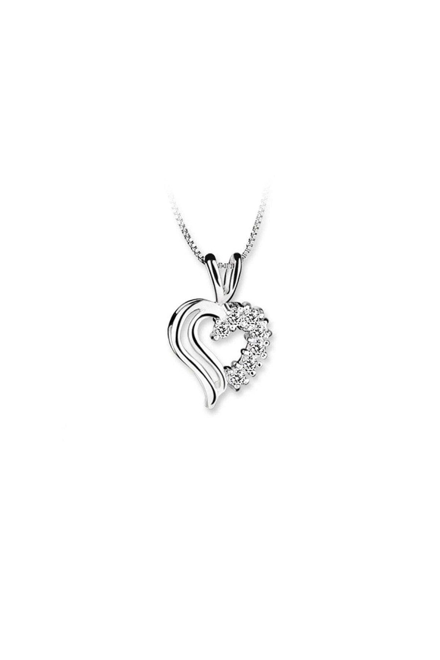 Boxed Gifts | Newbridge Silverware Jewellery Double Heart Pendant Clear