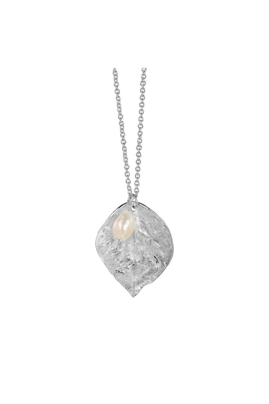 Boxed Gifts | Newbridge Silverware Jewellery Leaf Pendant With Baroque Pearl