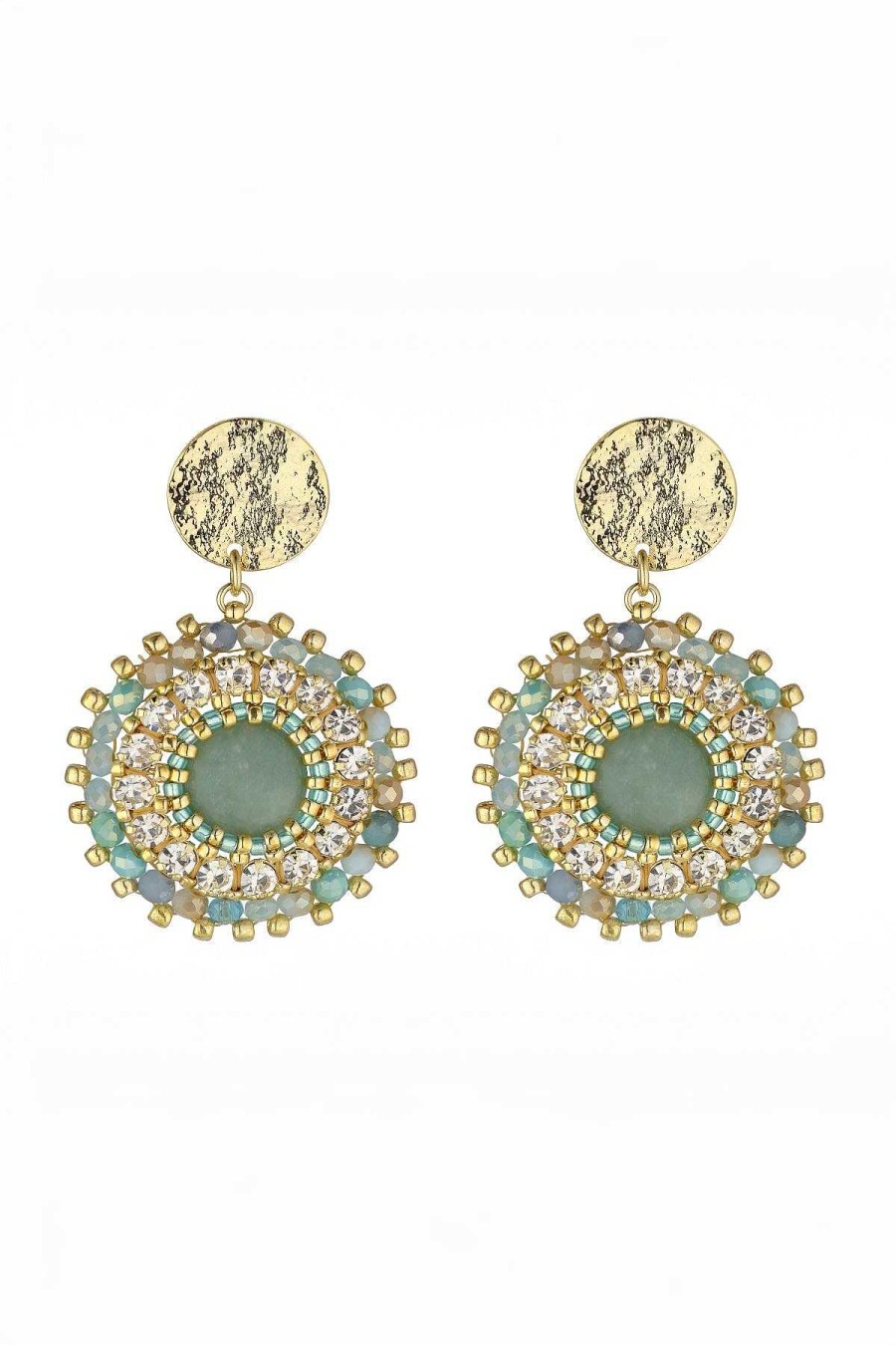 Earrings | Knight & Day Amazon Gemstone Statement Earrings