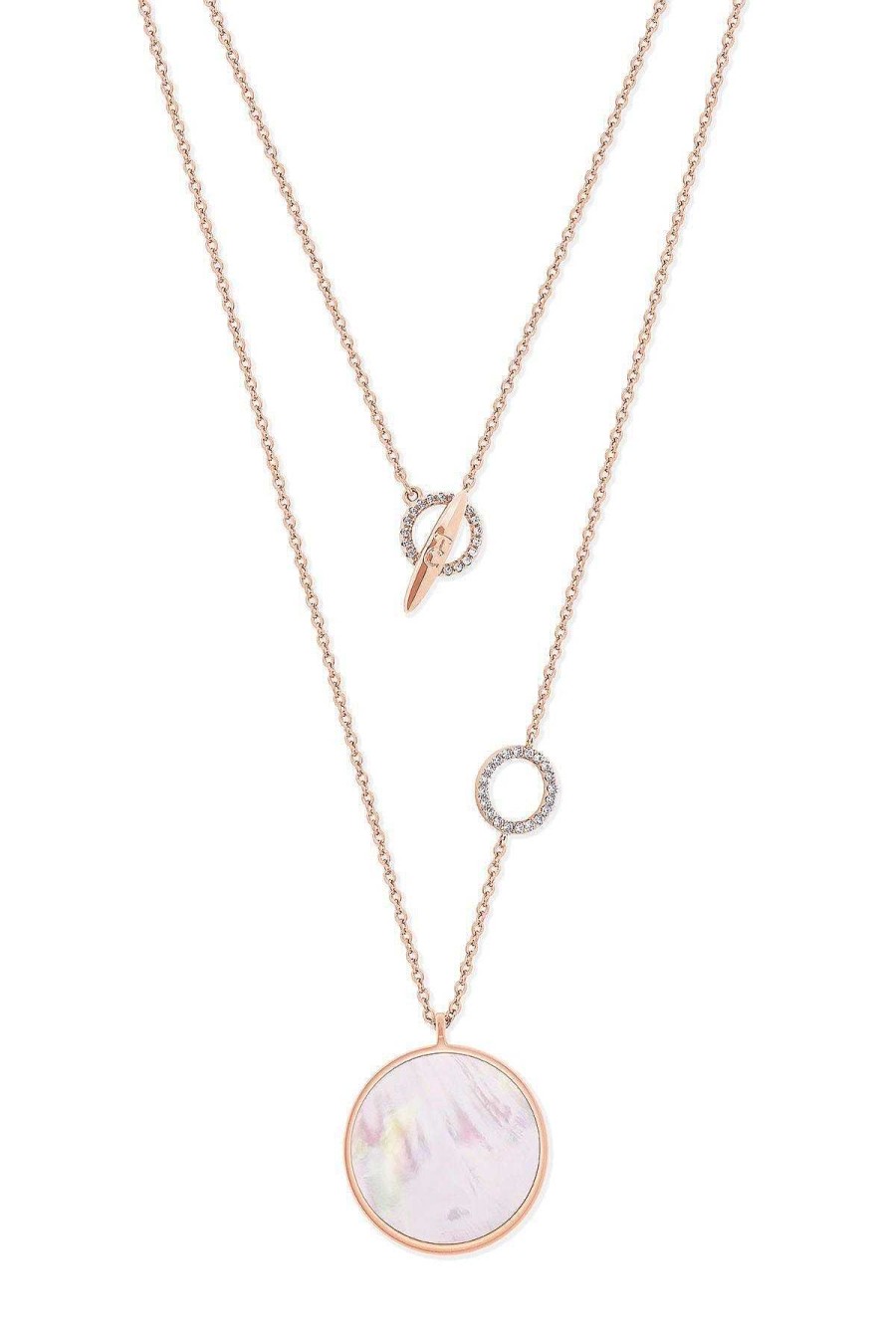 Boxed Gifts | Tipperary Crystal Jewellery Full Moon Pendant In Rose Gold