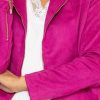 Coats & Jackets | J'aime la Vie Suedette Zip Jacket In Pink