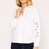 Tops & Blouses | Rowen Avenue Anglaise Sleeve Blouse In White