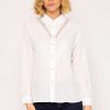 Tops & Blouses | Rowen Avenue Lace Trim Blouse In Ivory