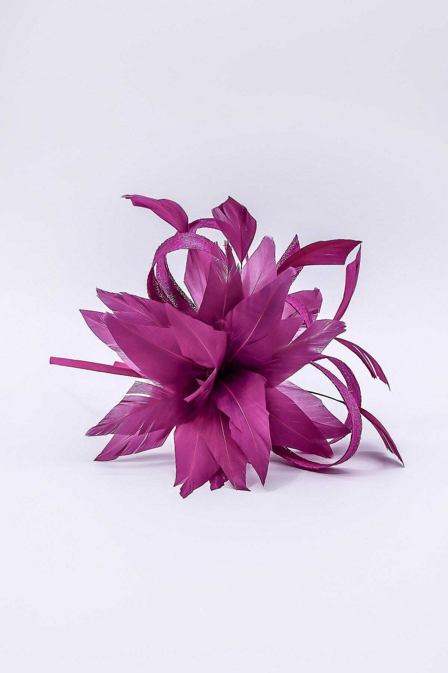 Fascinators | SOUL Accessories Flower Fascinator In Plum