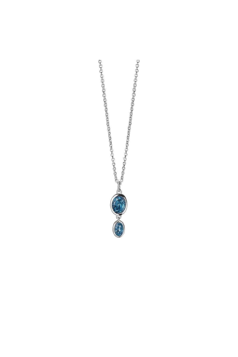 Boxed Gifts | Newbridge Silverware Jewellery Dark Blue Stone Pendant