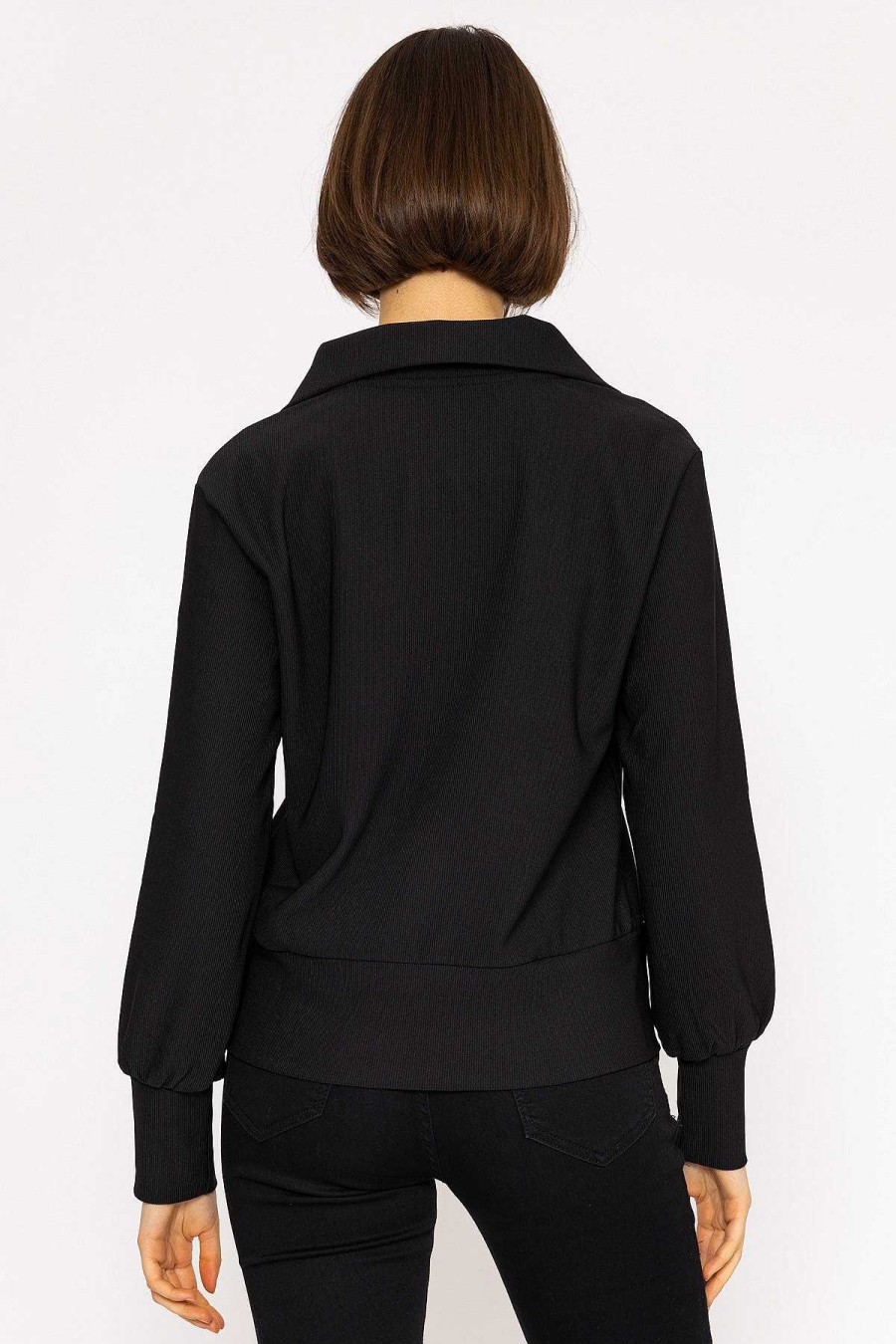 Hoodies & Sweatshirts | Vero Moda Oversized Zip Sweat Top In Black