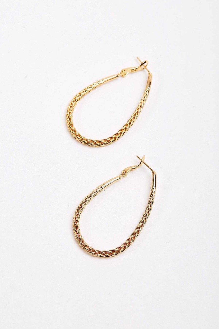 April Edit | Joularie Rope Detail Hoop Earrings