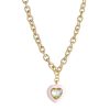 Boxed Gifts | Knight & Day Pink Enamel Heart Short Necklace