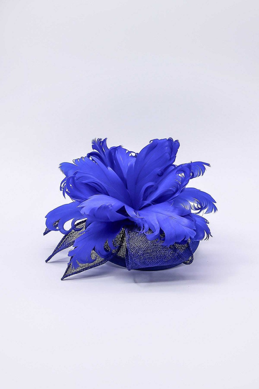 Fascinators | SOUL Accessories Feather And Flower Fascinator In Cobalt