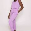 Jeans & Trousers | Pala D'oro Jogger Trousers In Lilac