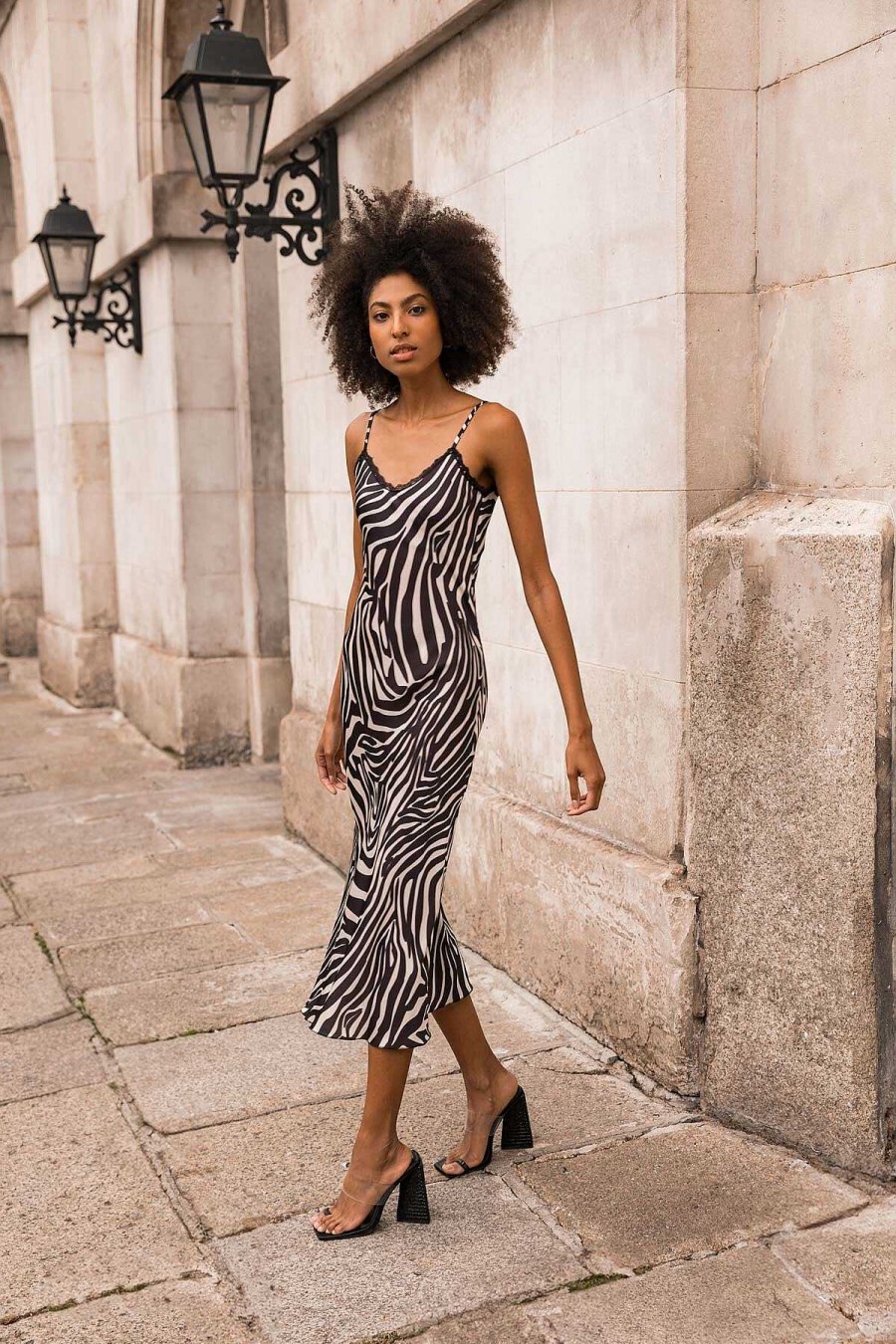 Sale Dresses | Pala D'oro Sport Valentina Midi Dress In Zebra Print