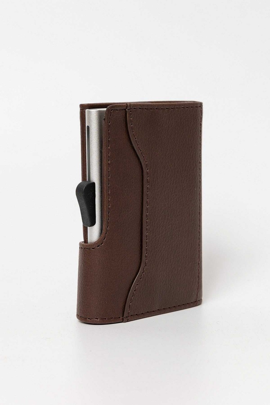 Accessories | C-Secure Bank Cards Protector Wallet In Dark Brown