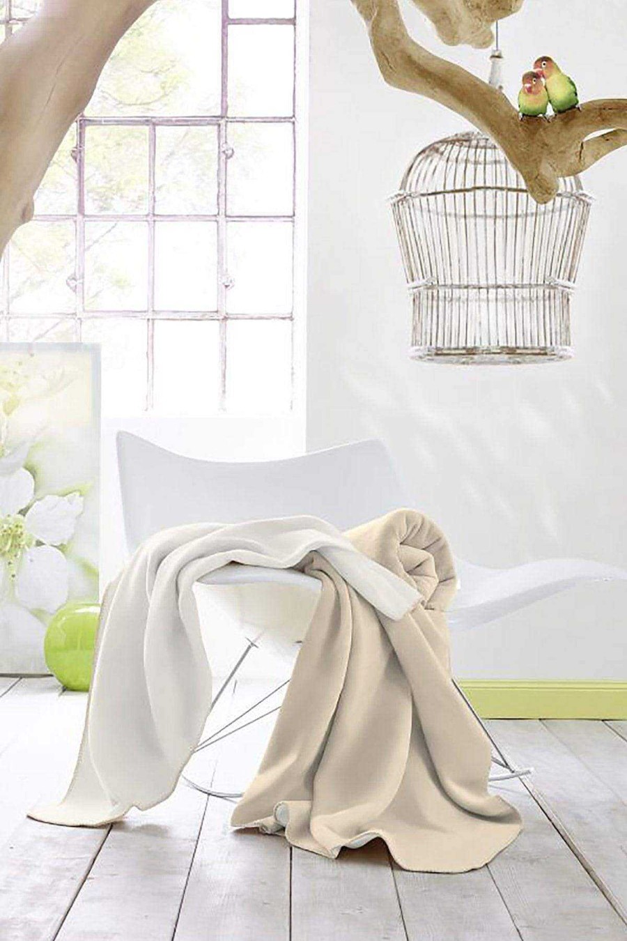 Homeware | Biederlack Duo Cotton Throw 150X200Cm In Ecru