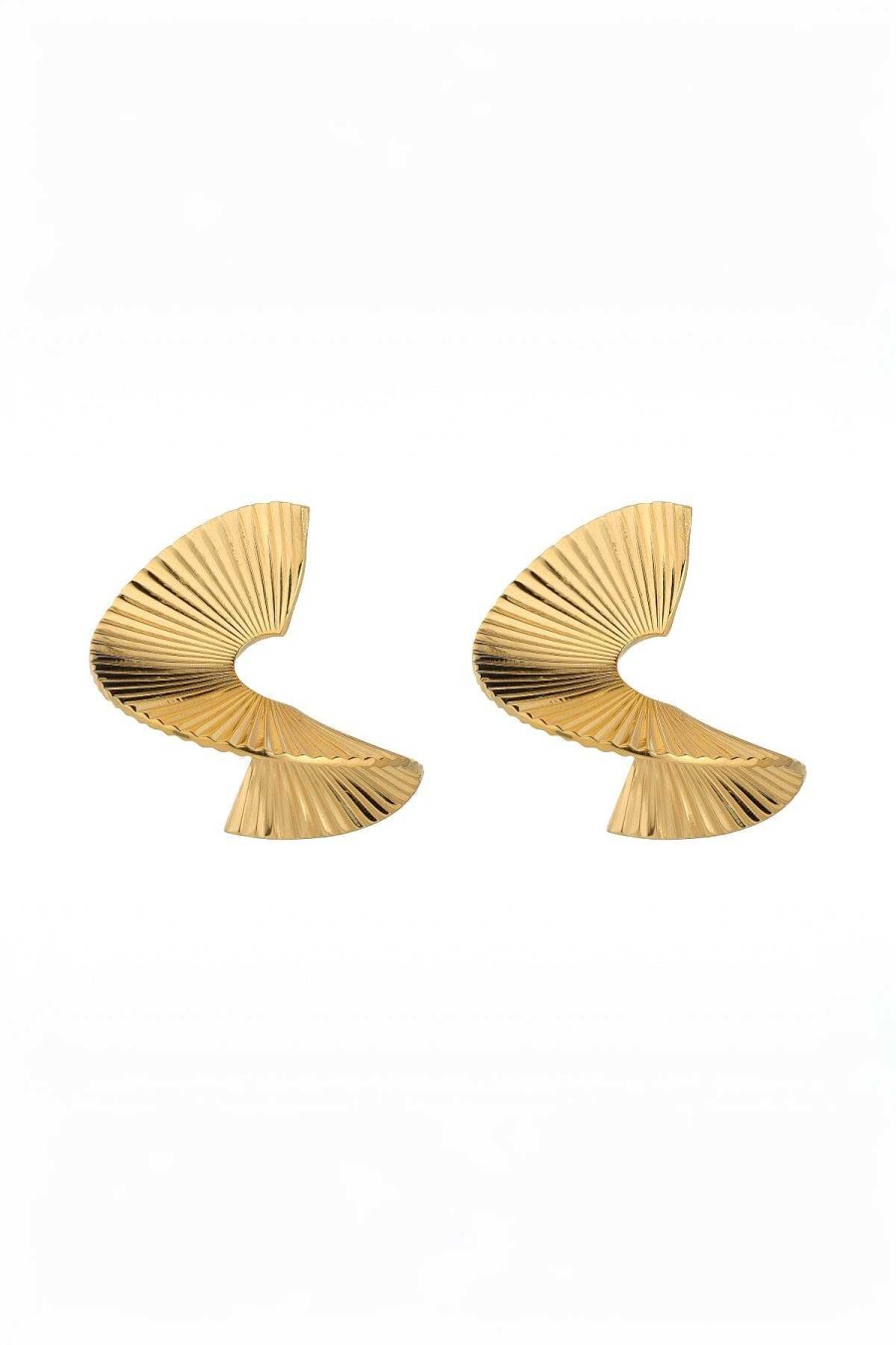 As Seen On Social | Knight & Day Spiral Gold Hoops