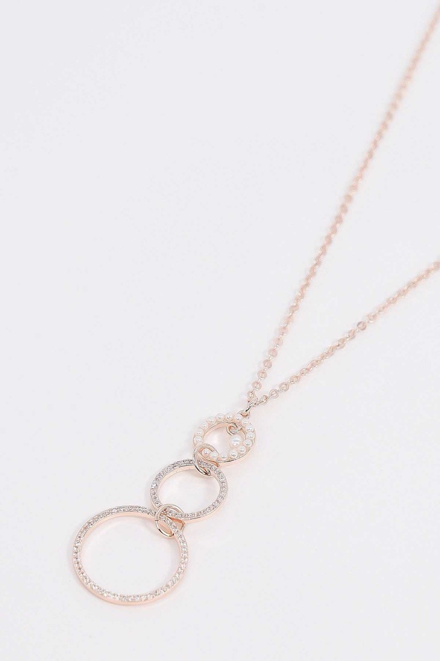 Necklaces | Soul Jewellery Circle And Pearl Drop Necklace