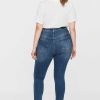 Jeans & Trousers | Vero Moda Curve Curve - Lora High Waist Jeans In Medium Blue Denim