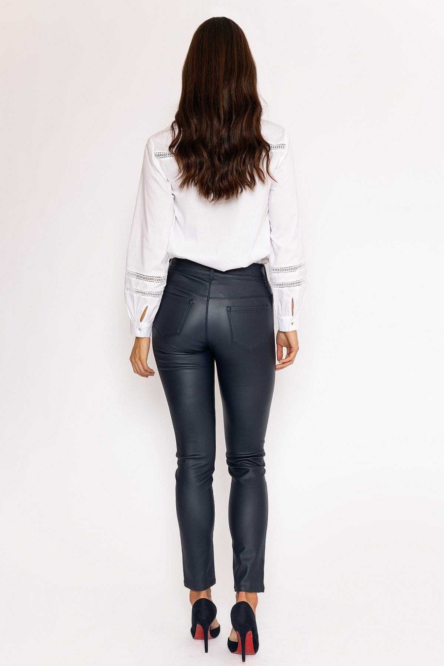 Jeans & Trousers | J'aime la Vie Navy Pu Jeans