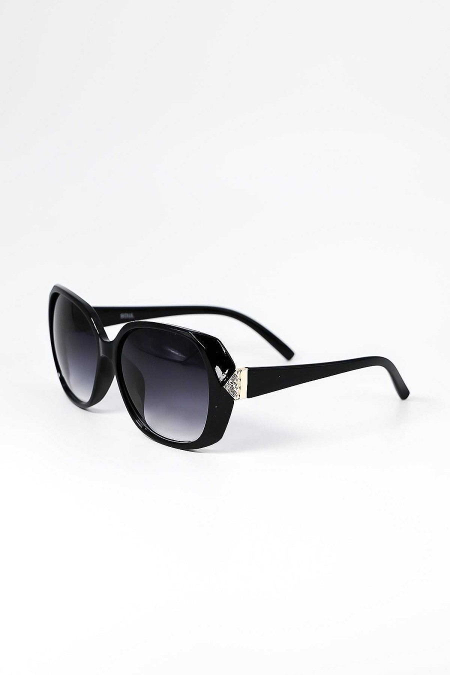 Sunglasses | SOUL Accessories Black Diamante Detail Sunglasses