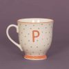 Homeware | Eclectic Alphabet Mug Dot P